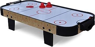 Air Hockey Tabletop Game - 3' | Portable & Easy to Play, Battery Powered Fan Air Hockey Table | 2 Player Arcade Party Game with 2 Pushers & 2 Pucks | Fun Gift for Children, Kids & Adults