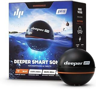 Pro Smart Sonar Castable and Portable Smart Sonar WiFi Fish Finder for Kayaks and Boats on Shore Carp Fishing Fish Finder
