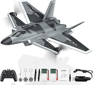 RC Plane 3 Channel BF-109, Remote Control Plane with 2.4GHz Wireless, 6-axis Gyro Stabilizer, Easy to Fly for Beginners, Adult, Kids