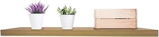 Anika Floating Shelf / 3 Separate Sizes & 4 Colour Options / 3.8cm Thick Hollowboard/Bedroom/Kitchen/Living Room/Office (Oak, 80cm)