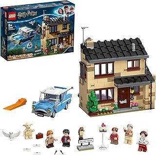 LEGO 75968 Harry Potter 4 Privet Drive House and Ford Anglia Car Toy, Wizarding World Gifts for Kids, Girls & Boys with Dobby Figure and Dursley Family