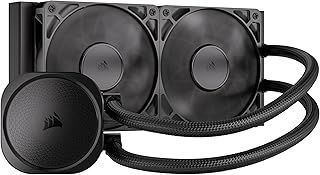 Corsair NAUTILUS 240 RS Liquid CPU Cooler – 240mm AIO – Low-Noise – Direct Motherboard Connection – Daisy-Chain – Intel LGA 1851/1700, AMD AM5/AM4 – 2x RS120 Fans Included – Black