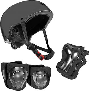 Kids Helmet with Pads - Adjustable Multi-Sport Complete Safety Gear for Cycling, Skateboarding & Scooting, Ideal for Boys & Girls Ages 3-15 Kids Bike Helmet Set