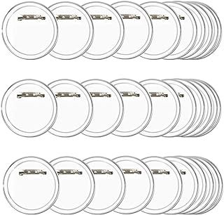 TIMESETL 30pcs Pin Button Design Badge, 6cm Clear Button Craft Badges Kit, Clear Button Pin Badges for DIY Crafts and Children's Paper Craft Activities and More
