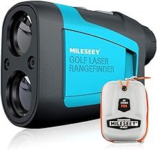 Mileseey Professional Precision 660Yards Golf Range Finder with Slope Compensation,±0.55yard Accuracy,Flag Pin Lock,6X Magnification,Scan Measurement
