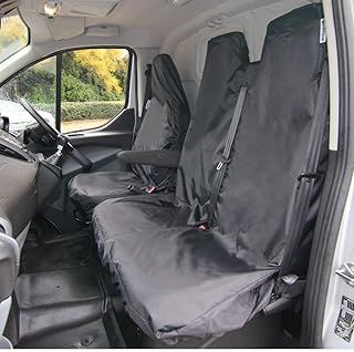 Semi Tailored Waterproof Heavy Duty Seat Covers to fit the Ford Transit Custom & Volkswagen Transporter | Driver & Double Passenger