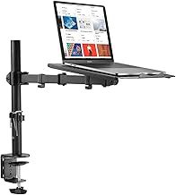 Laptop Arm for Desk, Monitor Arm with Laptop Tray, Laptop Desk Mount Adjustable for 13 to 27 inch LCD LED Screen or up to 15.6 inch Notebook (MD6421TP004)