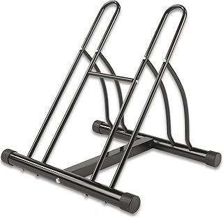 Taylor & Brown Double Heavy Duty Twin Bike Bicycle Floor Parking Stand Holder Storage Rack Reversible Mountain Bikes Kids Indoor Outdoor Home Garage Shed