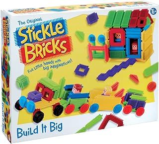 Stickle Bricks Build it Big, 100 Pieces - Stimulate Imagination and Motor Skills with Versatile Building Set, Durable and Safe Construction Toy for Ages 3 and Up