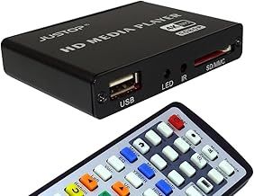 JUSTOP 4K Lite HD Media Box Player, 4K 30FPS And Full HD 1080P Playback, HDMI Out, Play Movies/Music/Photos/Files directly on your TV, Seamless Loop, Digital Advertising Display Signage Player