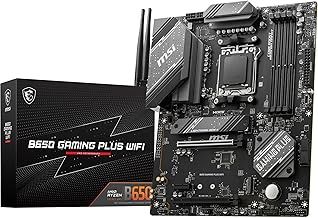 MSI B650 GAMING PLUS WIFI Motherboard, ATX - Supports AMD Ryzen 9000 / 8000 / 7000 Series Processors, AM5 - 14+2 Duet Rail VRM, DDR5 Memory Boost 6400+MHz/OC, 2 x PCIe 4.0 x16, 2 x M.2 Gen4, Wi-Fi 6E