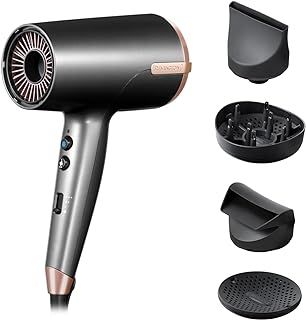 Remington ONE Dry and Style Hair Dryer (Salon Performance, 4 Attachments - Precision Styling (2 Diffusers, Flyaway, Slim Concentrator) - Compact, Dual Ionic System, 8 Heat Speed Settings, 2000W) D6077