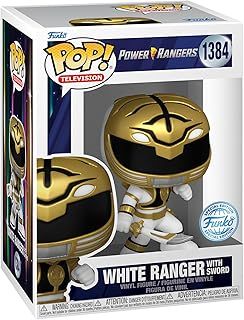 Funko POP! TV: Power Rangers 30th Anniversary - White Ranger With Sword - Collectable Vinyl Figure - Gift Idea - Official Merchandise - Toys for Kids & Adults - TV Fans