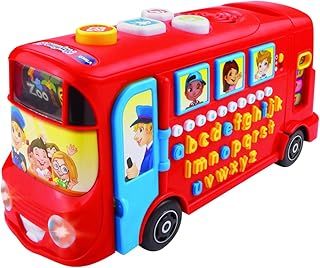 VTech Playtime Bus with Phonics, Educational Toy for Children with Letters, Phonics & the Alphabet, Over 100 Interactive Curriculum Questions, Kids Learning Toy for 2, 3, 4+ Years, English Version
