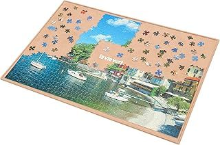 Wooden Jigsaw Puzzle Board Puzzle Storage Puzzle Saver with Non-Slip Surface for Up to 1000 Pieces