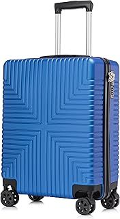 Carry-on 20” Cabin EasyJet, BA, Jet 2 Hard Shell Large Cabin Hand Luggage Approved Suitcase 4 Wheel Spinner ABS30 Blue