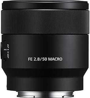 Sony SEL50M28 E Mount Full Frame 50 mm F2.8 Macro Prime Lens - Black