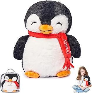 Weighted Stuffed Animals 1.4 Kg for Anxiety | Relief Anxiety Penguin | Stuffed Weighted Plush for Kids & Adults | Weighted Anxiety Teddy | Carrying Bag Included | Machine Washable Weighted Plushies