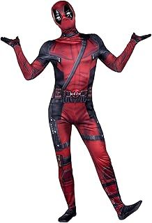 MARVEL Deadpool Official Adult Deluxe Zentai Costume - Deluxe Two-Way Stretch Spandex