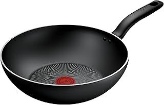 Tefal Titanium Essential Wok Pan 28 cm, Non-Stick Coating, Metal Spatula Safe, Compatible with All Hobs Except Induction, B9411944