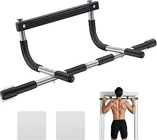 Ally Peaks Pull Up Bar for Doorway | Thickened Steel Max Limit 440 lbs Upper Body Fitness Workout Bar| Multi-Grip Strength for Doorway | Indoor Chin-Up Bar Fitness Trainer for Home Gym Portable