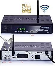 NEW FULL HD Combo Freeview HD + Satellite HD Built in WiFi Receiver Compatible for Freesat and Sky Dish + USB HD Recorder, Digital TV Wi-Fi Set Top Box Terrestrial Tuner 4in1