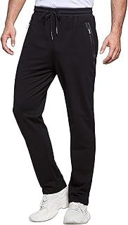 JustSun Tracksuit Bottoms Mens Joggers Slim Fit Gym Sports with Zip Pockets