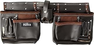 Hilka 77705002 Heavy Duty Oil Tanned Leather Double Tool Belt,Brown