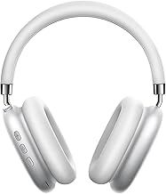 Wireless Headphones Over-Ear Bluetooth Adjustable Headphones 42 Hours of Listening Time Volume Control, Fitting in Gaming/Running/Sports Headphones for iPhone/Android/Samsung - Silver