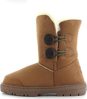 Ella Shoes "Rita Faux Fur Warm Winter Boots UK Sizes 3-8