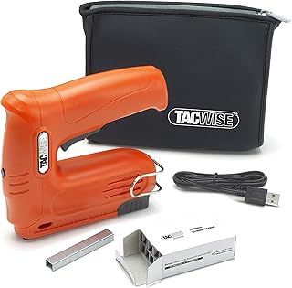 Tacwise 1564 Hobby 53-13EL Cordless 4V Staple/Nail Gun with 2,000 Staples and a Storage Bag, Uses Type 13 & 53 Staples and Type 180 Nails, Orange