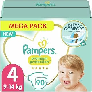 Pampers - Premium Protection Diapers Size 4, for Babies 9-14 kg - 90 Pieces