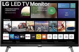 LG Electronics TV Monitor 27TQ625S, 27 Inch, Full HD 1080p IPS Panel, Wifi & Bluetooth Connectivity, Virtually Borderless, webOS Smart TV Apps with Remote Control, Black