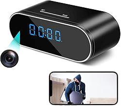 WiFi Spy Camera Clock 1080P HD Hidden Camera Wireless Small Hidden Camera for Home Security Mini Indoor Secret Surveillance Camera Nanny Cam with APP Control Night Vision and Motion Detection