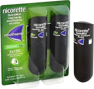 6 x Nicorette QuickMist 1mg/Spray Mouthspray Freshmint 2 x 150 Sprays