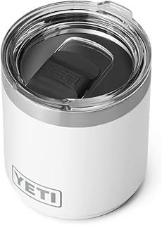 Yeti Rambler 10 oz Stackable Lowball 2.0, Vacuum Insulated, Stainless Steel with MagSlider Lid, White