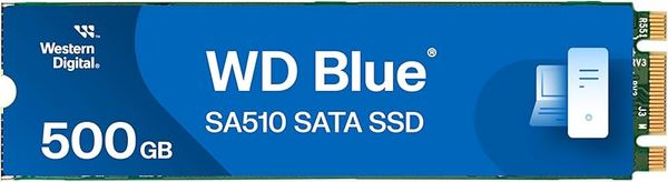 WD Blue SA510 500GB, M.2 SATA SSD, up to 560 MB/s, Includes Acronis True Image for Western Digital, Disk & Cloning Migration, Flexible backup & recovery, ransomware protection