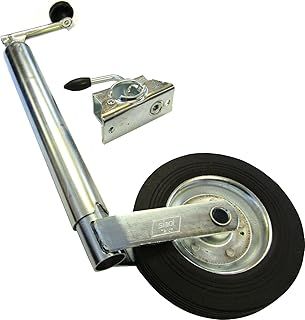 Xtremeauto® 48mm Caravan Jockey Wheel 23"> 30" + Clamp - Galvanized Heavy Duty