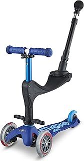 Micro Scooters | Mini 3in1 Deluxe Push Along Children's Trike | Toddler Scooter with Seat | 12mths-5yrs | Boys & Girls