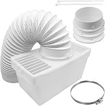 SPARES2GO Condenser Vent Box & Hose Kit Compatible with Candy Tumble Dryers (with Screw Clip)