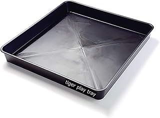 Children's Tiger Play Tray - Tabletop & Activity Tuff Spot - Sensory, Messy & Creative Play Tray - Black - 59 x 59 cm