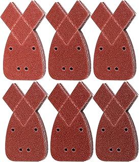 60pcs Black and Decker Mouse Sander Pads, 10 x 40/60/80/120/ 180/240 Mouse Sander Pads Mixed, Mouse Sanding Pads Mouse Sander Pads Mouse Sanding Pads 4 Holes