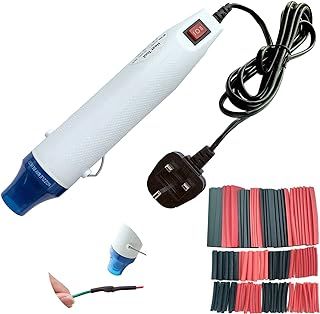 79" Long Cable Hot Air Gun with 127 pcs Heat Shrink Tube, Heat Gun for Heat Shrink Tubing Embossing Heat Gun Dual Heat Temps Option, 300W 230V
