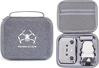 XBERSTAR Mavic Mini 2 Carrying Case for DJI Mavic Mini 2/ Mini 2 SE/Mini 4k Drone Case Hard Shell Storage Bag Mavic Mini 2 Drone Accessories, Gray, Carrying Case