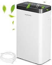 Dehumidifier 12L, Dehumidifiers for Home with Digital Humidity Display, 24 Hour Timer, Auto Defrost, Laundry Drying, Continuous Drainage Ideal for Damp Flats, Apartments