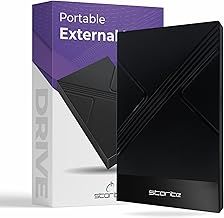 Storite 500GB External Hard Drive Type-C USB 3.1 Portable Drive 2.5" HDD Backup Storage with Fast Data Transfer Compatible with Phone, PC, Mac, Window, Gaming, Laptop and Desktop (Black)