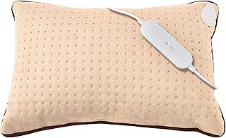 Heated Cushion Pillow Heat Pad - 110W - XL for Back Knee Neck Stomach Pain & Arthritis - Electric LED 4 Setting Control & Auto Safety Off After 90 Minutes (Beige, 60 x 38 x 14cm)