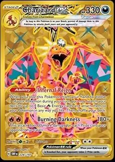 Pokemon - Charizard ex 228/197 - Obsidian Flames - Hyper Rare - Gold Holo Card