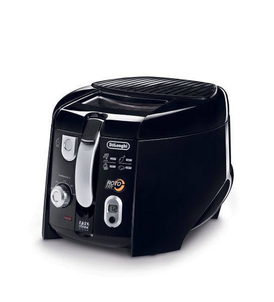 DELONGHI D28313UXBK Roto Deep Fryer, Black/Silver Home Supply Maintenance Store