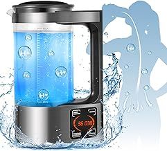 Hydrogen Water Generator, 2L Large Capacity Hydrogen Rich Water Machine Water Ion Generator Portable Ionizer Maker Machine with Thermostat Function & Touch Control LED Display for Office Families